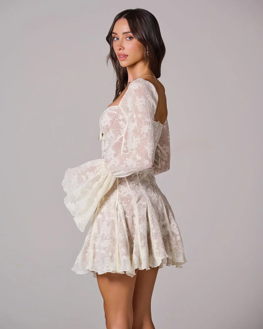 BARCELONA – Romantic Lace Mini Dress – 7550
