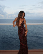 MONTPELLIER – Sleeveless Sparkly Maxi Dress – 9932