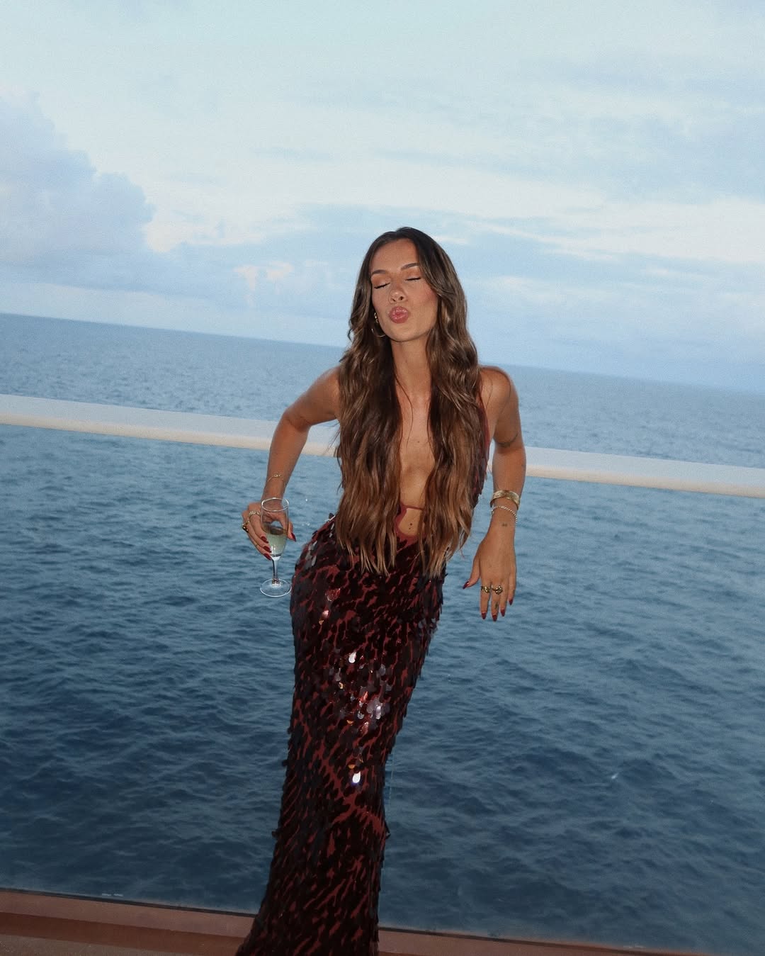 MONTPELLIER – Sleeveless Sparkly Maxi Dress – 9932