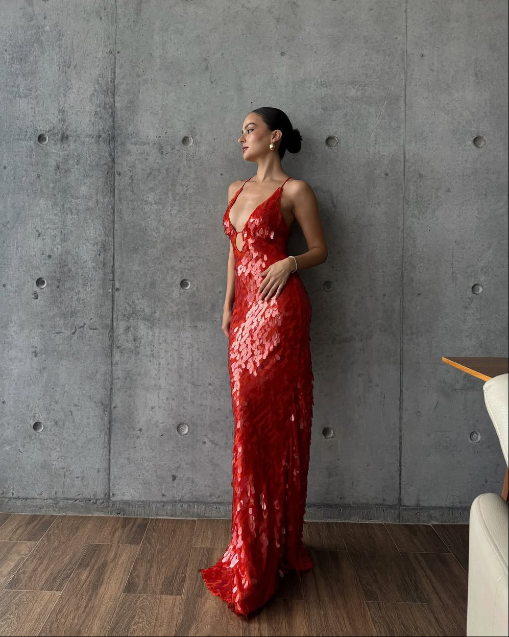 MONTPELLIER – Sleeveless Sparkly Maxi Dress – 9932