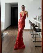 MONTPELLIER – Sleeveless Sparkly Maxi Dress – 9932