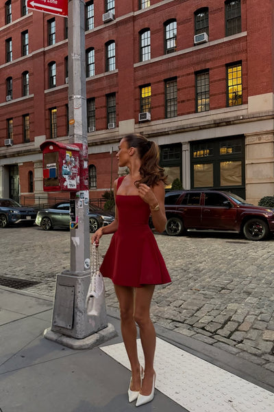 MYKONOS – Mouwloze Skater Mini Jurk – 4964