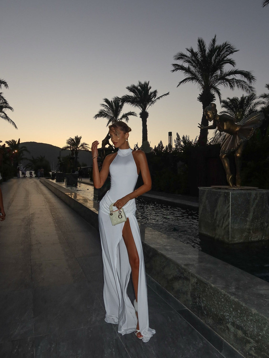 PALMA – High-Neck Maxi Dress – 8388