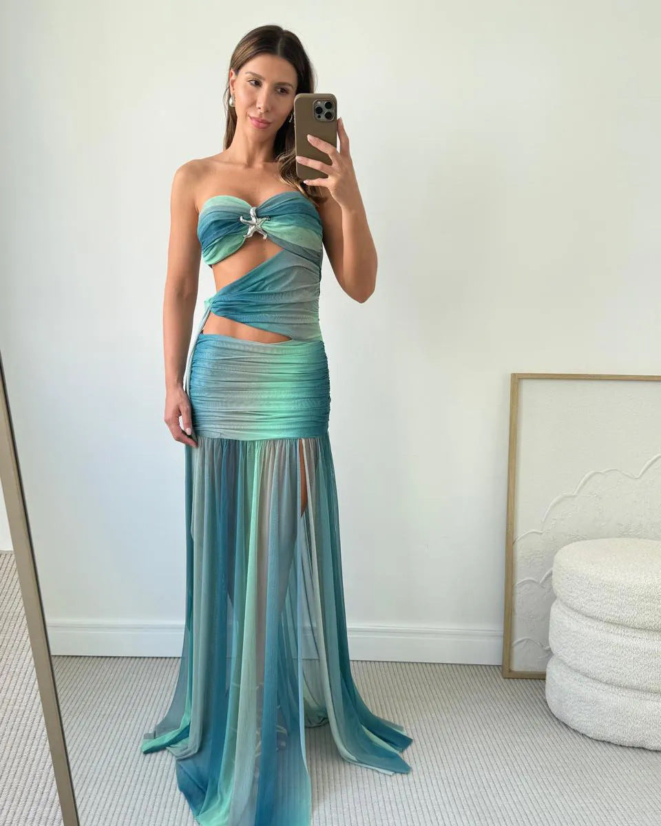 DUBROVNIK – Strapless Maxi Dress – 8803