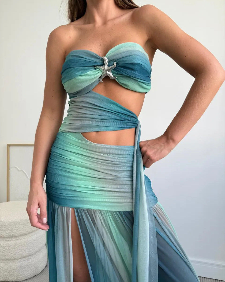 DUBROVNIK – Strapless Maxi Dress – 8803