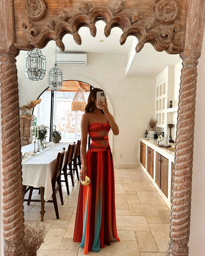 DUBROVNIK – Strapless Maxi Jurk – 8803