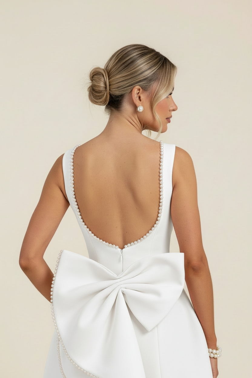 SANTORINI – Bow Back Dress – 7535