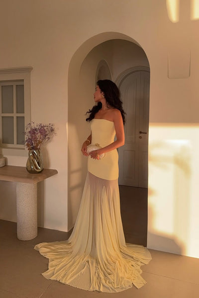 MONACO – Strapless Maxi Dress – 2384