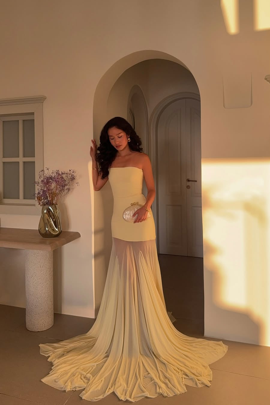 MONACO – Strapless Maxi Dress – 2384