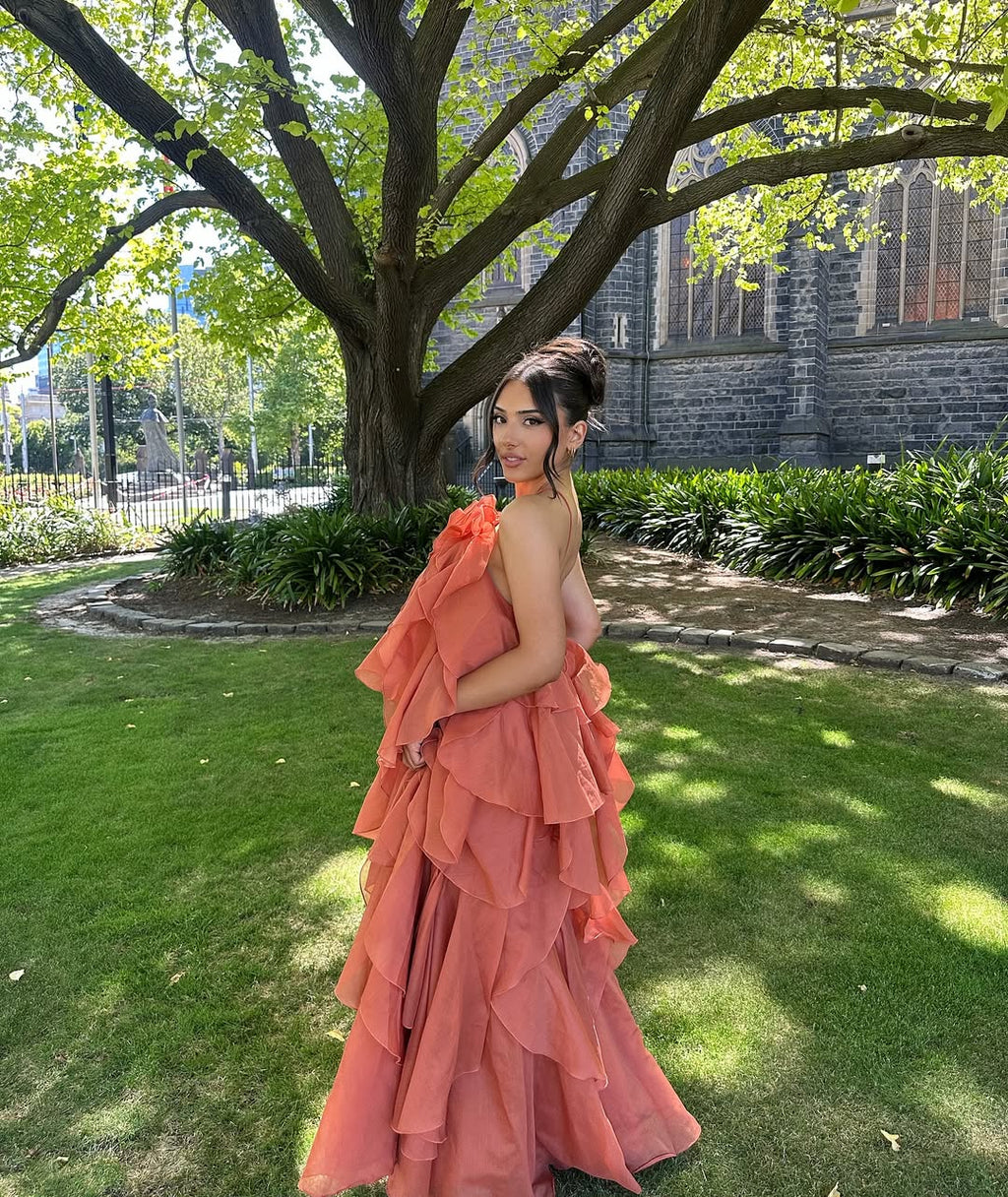 MILAN – Layered Ruffle Maxi Dress – 1580