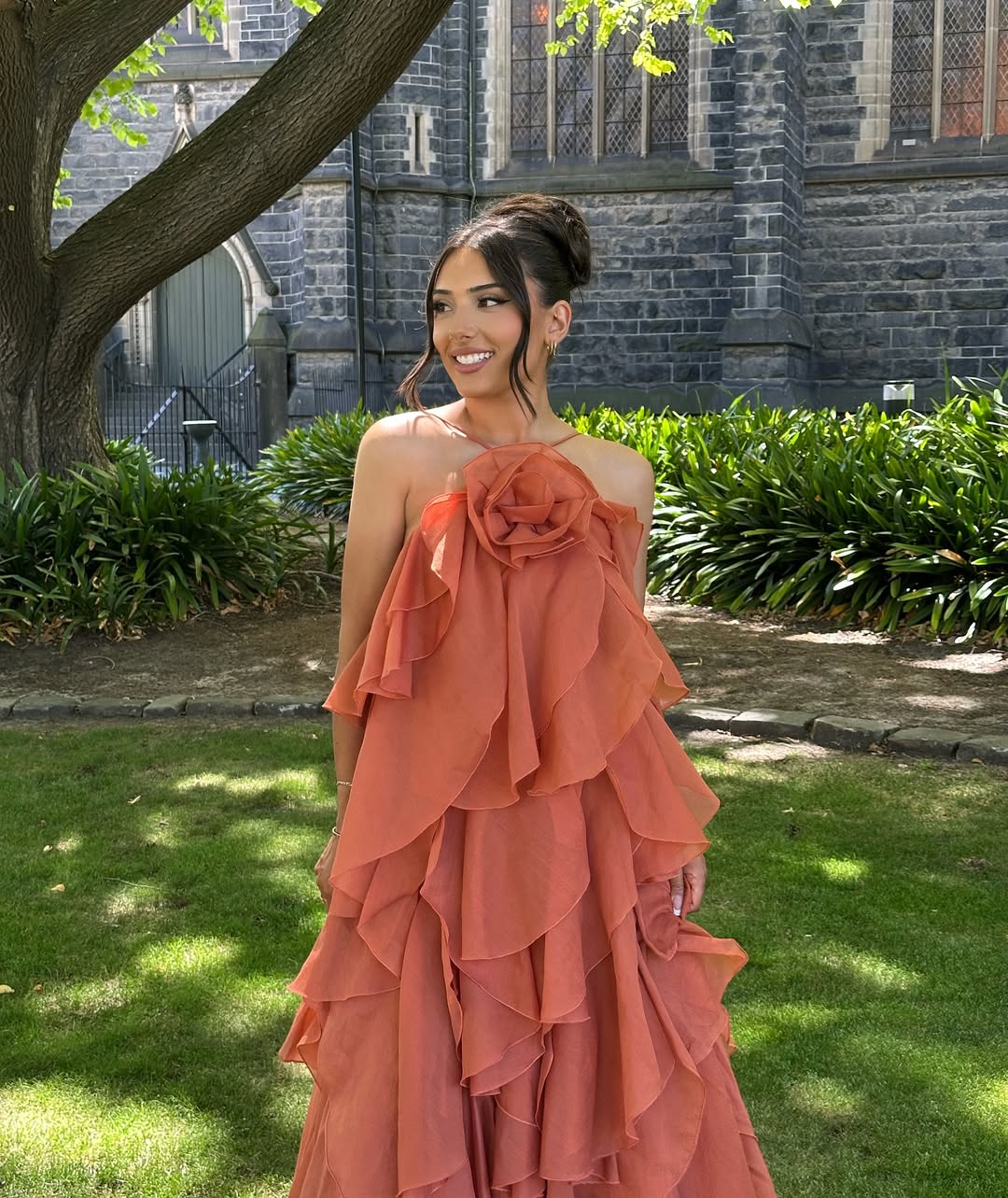 MILAN – Layered Ruffle Maxi Dress – 1580