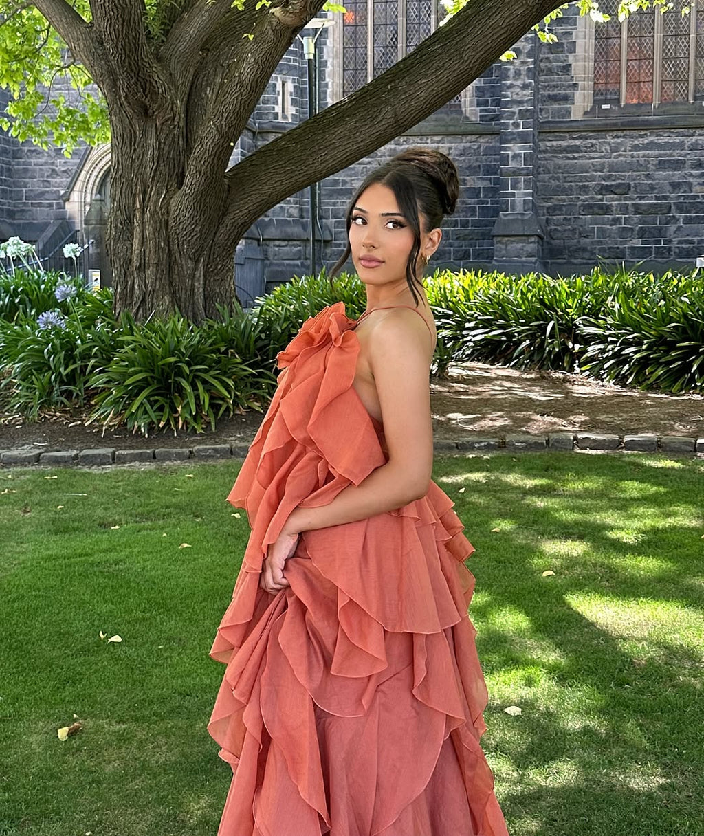 MILAN – Layered Ruffle Maxi Dress – 1580