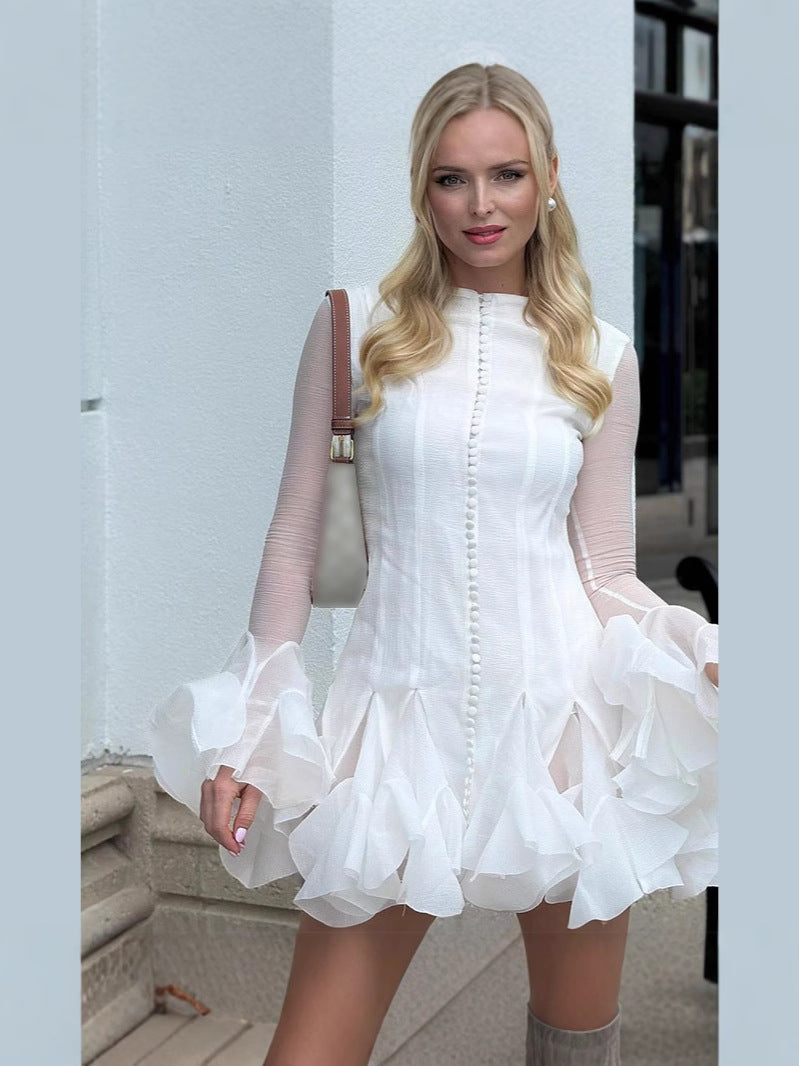 ATHENS – Long Sleeve Mini Dress – 1335