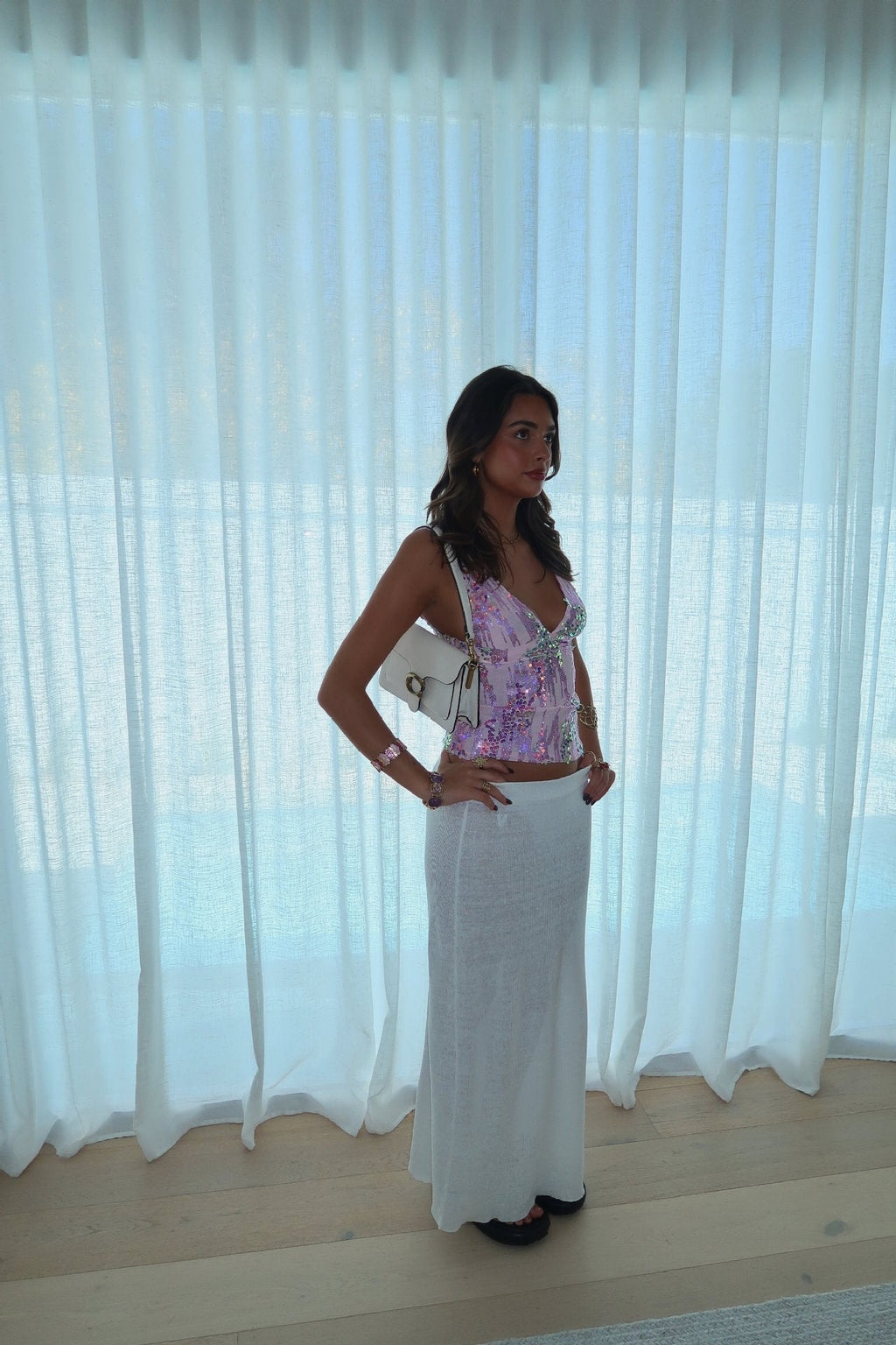 PALERMO – Sequin Halter Top – 6796