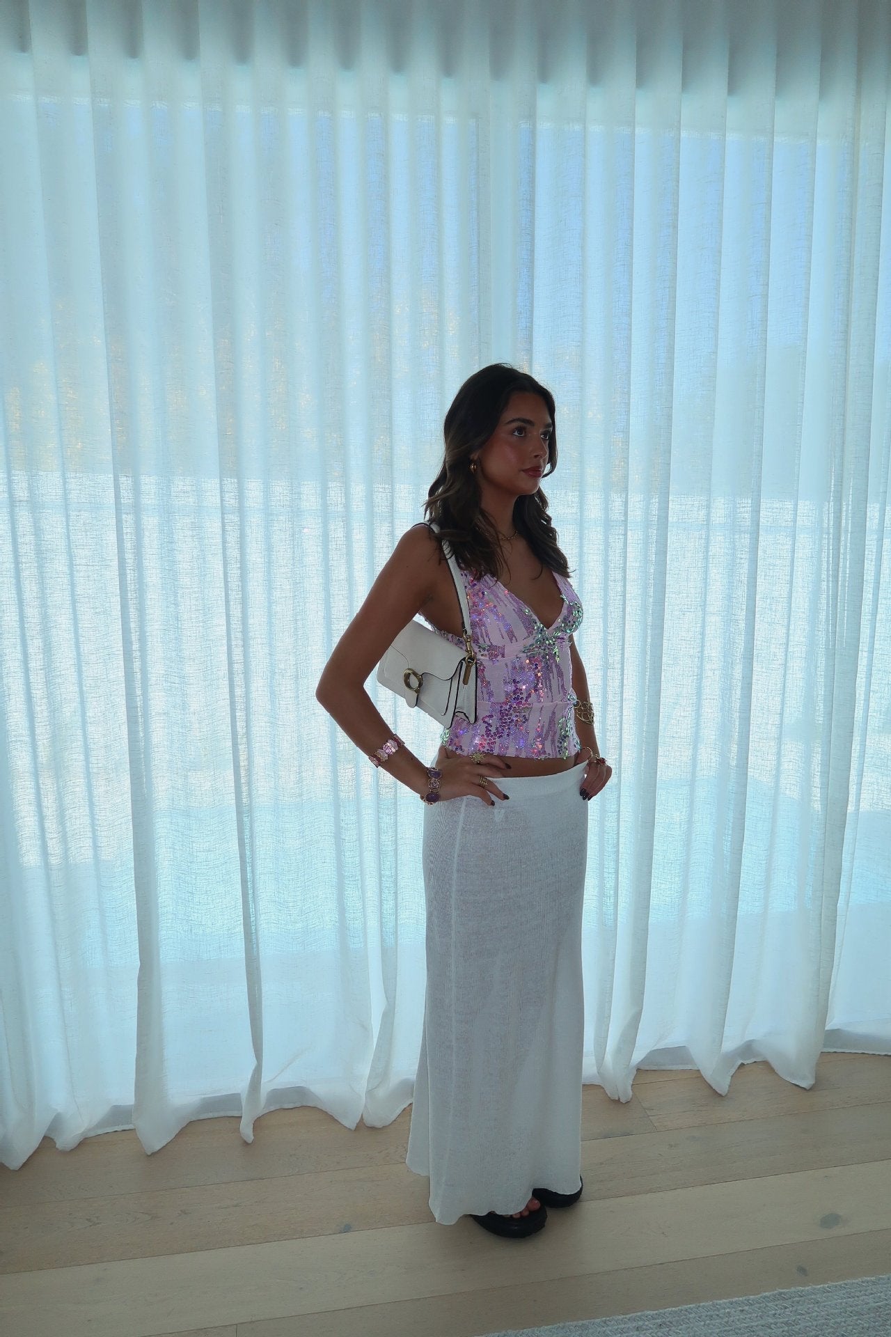 PALERMO – Sequin Halter Top – 6796