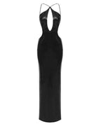 MYKONOS – Sequin Halter Maxi – 3045