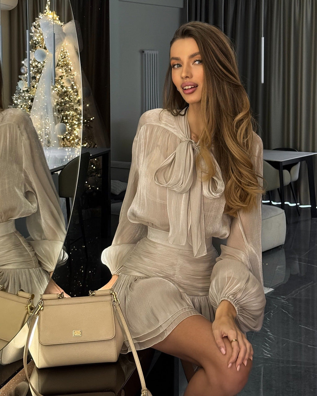 MARSEILLE – Flowy Mini Dress – 9059