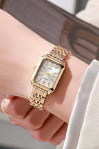 BRUGES – Silver Stainless Steel Rectangle Watch – 062