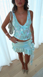 PALERMO – Sequin Halter Top – 6796