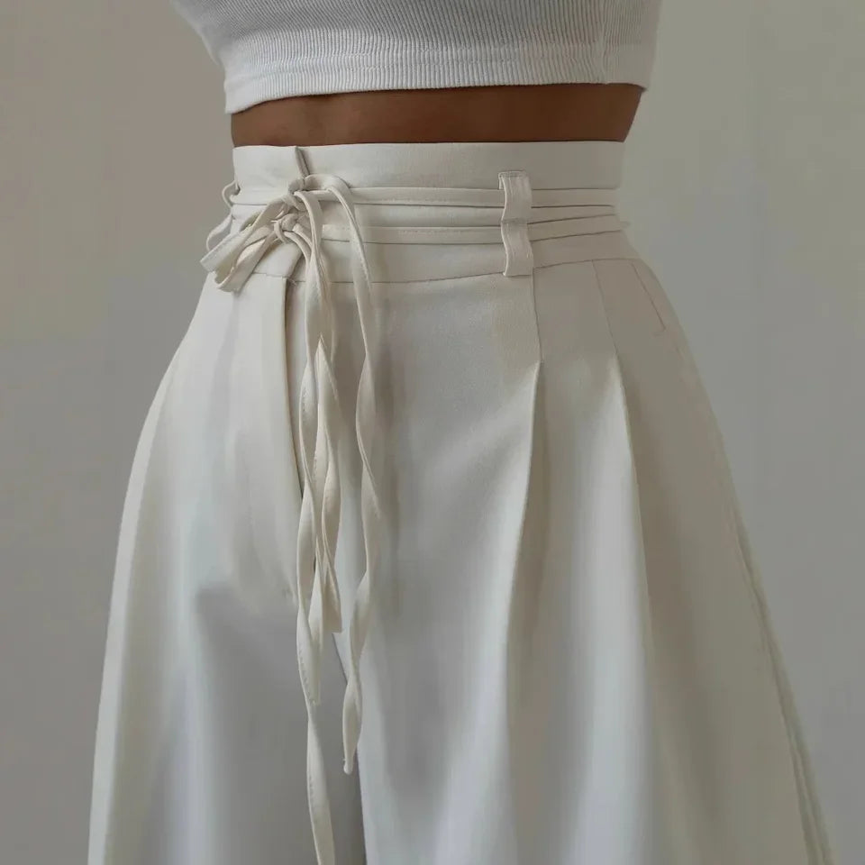 VALENCIA – Veter Hoge Taille Rechte Broek – 2186