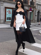 ANTIBES – Off-Shoulder Mini Dress – 1344