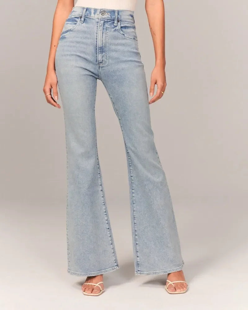 PARIS- Stretch Flare Jeans — Ultra Hoge Taille