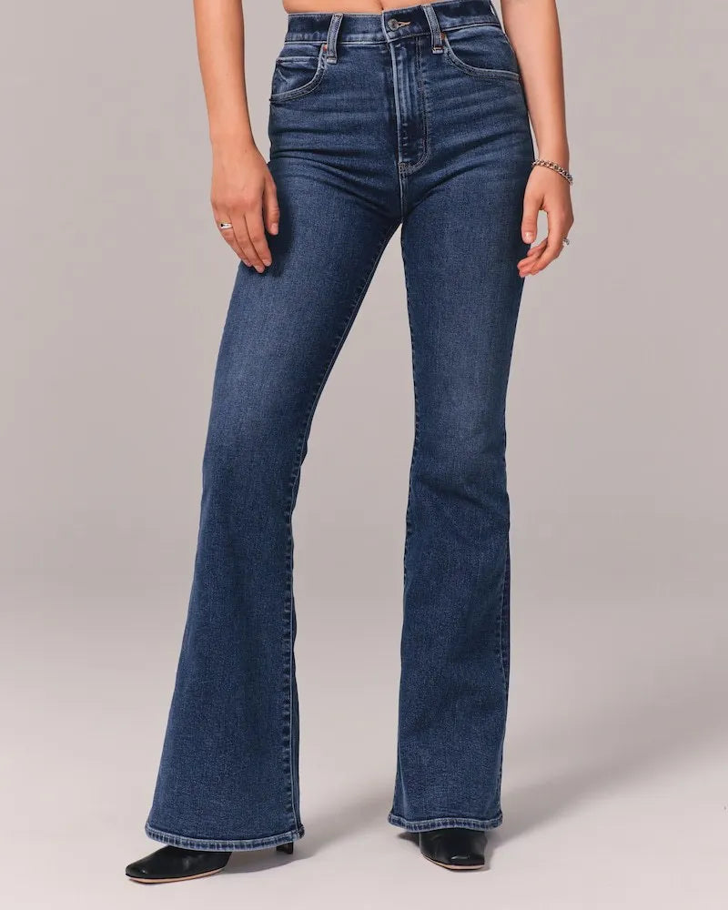 PARIS- Stretch Flare Jeans — Ultra High Rise