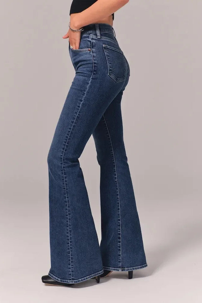 PARIS- Stretch Flare Jeans — Ultra High Rise