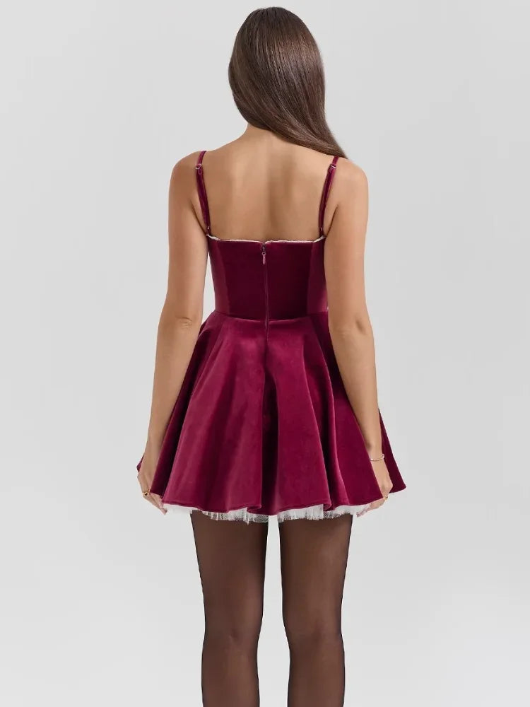 EDINBURGH – Velvet Mini Dress – 5860