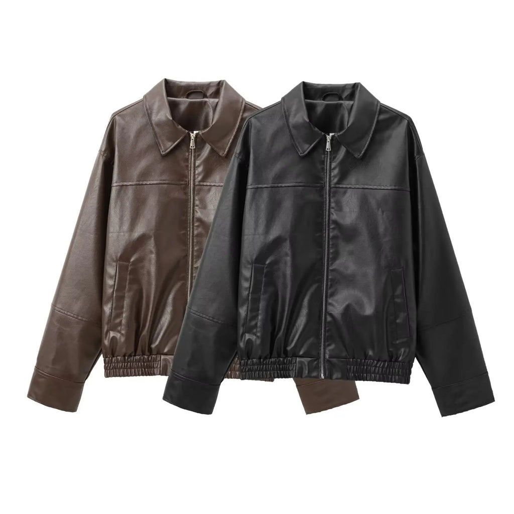COPENHAGEN – Retro Jacket – 210 –Vegan Leather