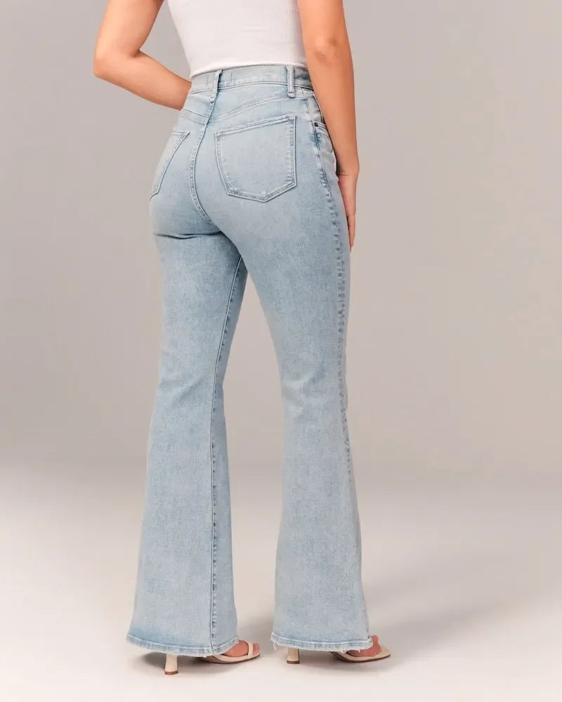 PARIS- Stretch Flare Jeans — Ultra High Rise