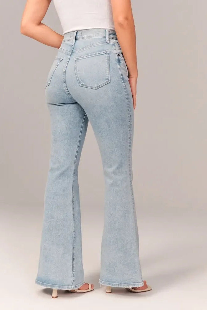 PARIS- Stretch Flare Jeans — Ultra Hoge Taille
