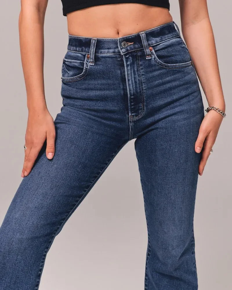 PARIS- Stretch Flare Jeans — Ultra High Rise