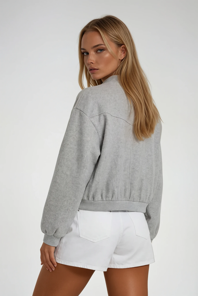 MUNICH – Cropped Tweed Bomber – 049