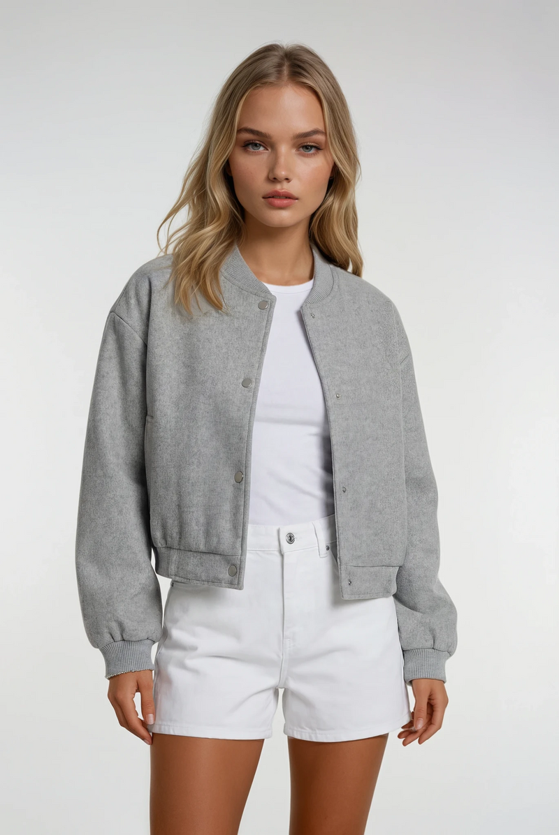 MUNICH – Korte Tweed Bomberjas – 049