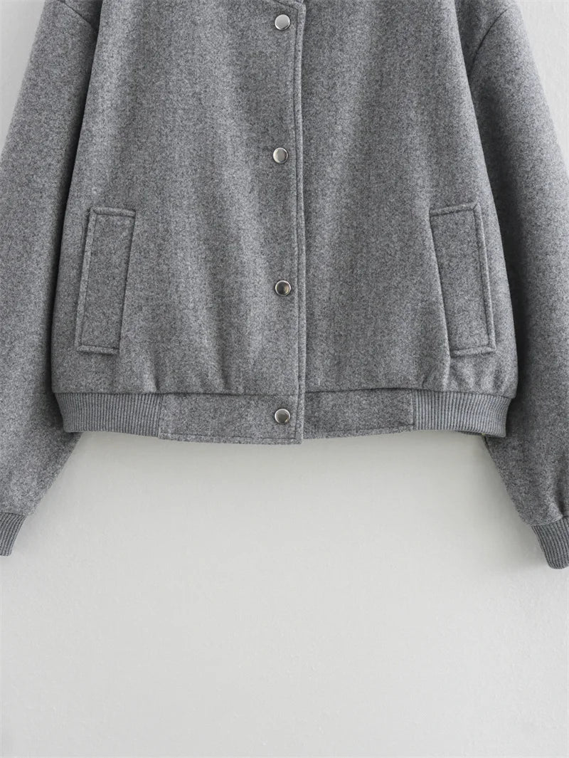 MUNICH – Cropped Tweed Bomber – 049