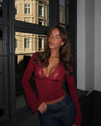 EDINBURGH – Long Sleeve Lace Top – 8412