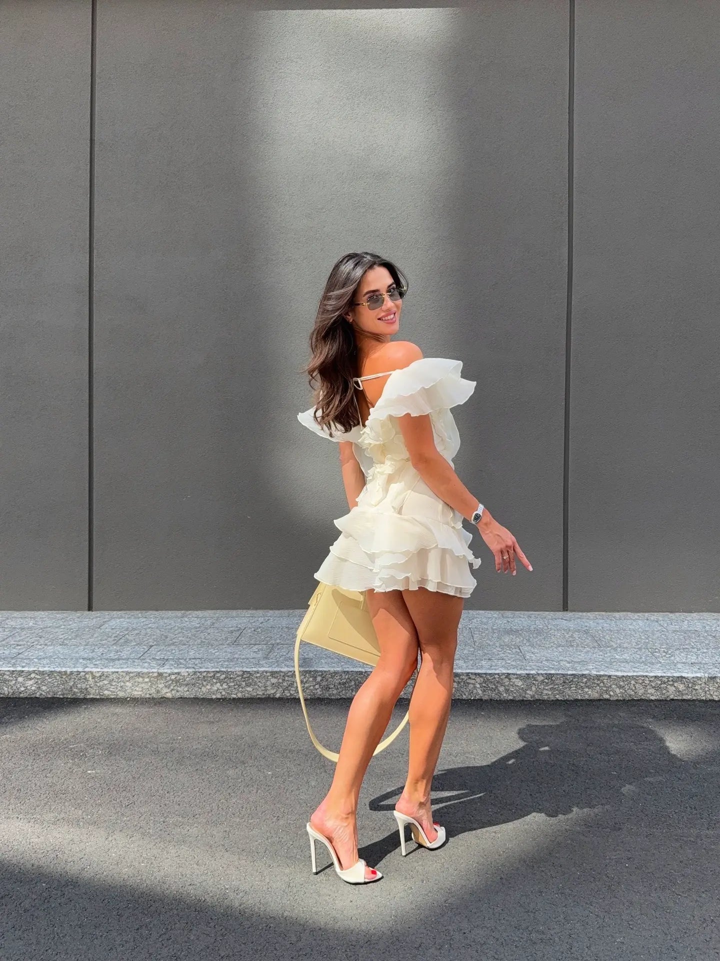 FLORENCE – Off-Shoulder Mini Dress – 8232