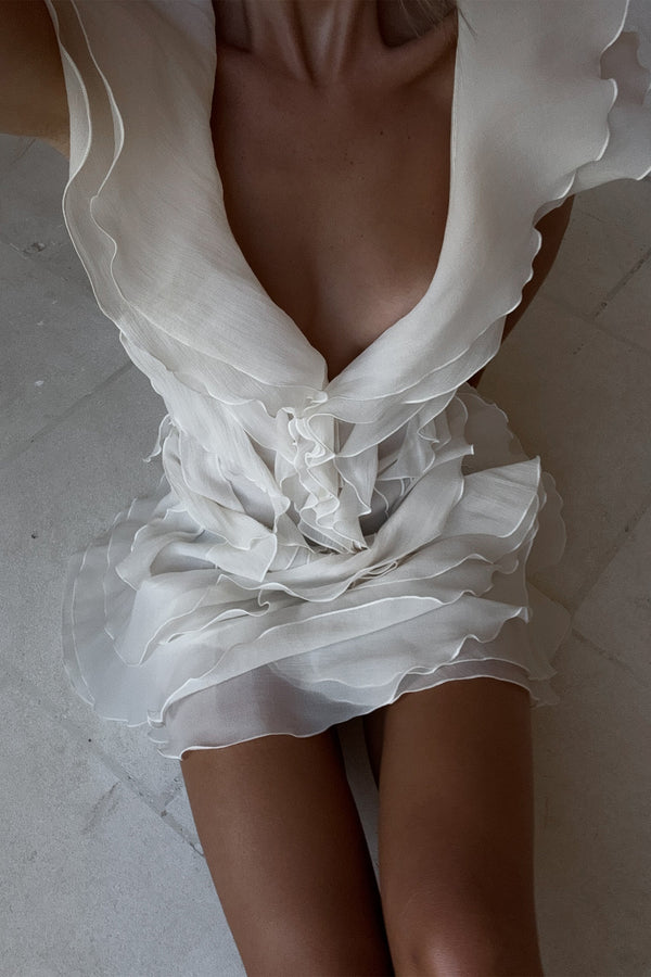 FLORENCE – Off-Shoulder Mini Dress – 8232