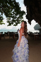 CORFU – Sleeveless Ruffle Maxi Dress – 4040