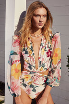 PALMA – Floral Monokini Swimsuit – 7607