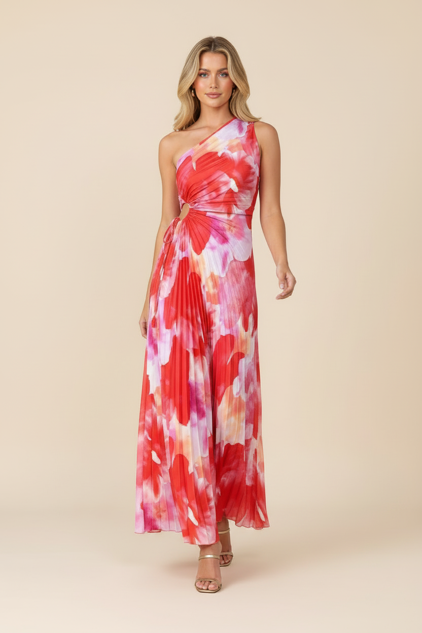 SPLIT – One-Shoulder Maxi Dress – 8918
