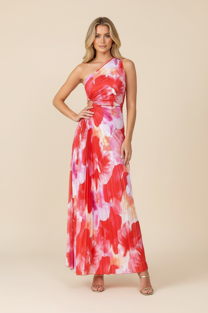 SPLIT – One-Shoulder Maxi Dress – 8918