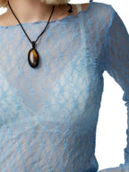 SANTORINI – Lace Long Sleeve Blouse – 7668