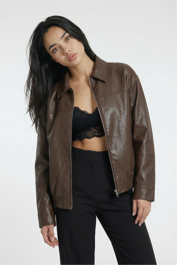 COPENHAGEN – Retro Jacket – 210 –Vegan Leather