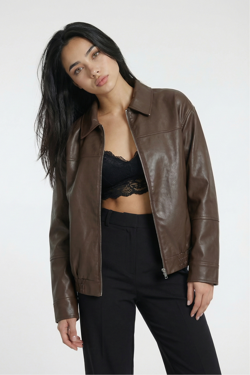COPENHAGEN – Retro Jacket – 210 –Vegan Leather