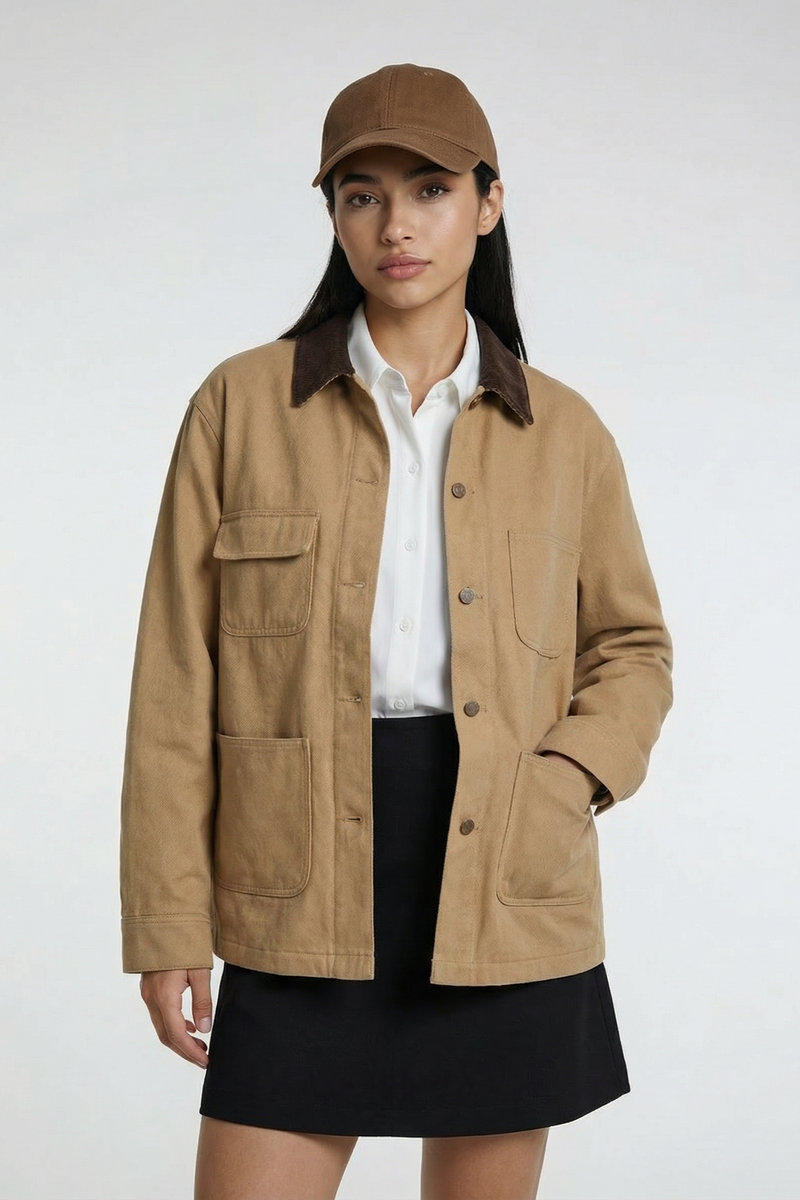 SEOUL – Koreaanse Stijl Gewatteerde Revers Jas – 211