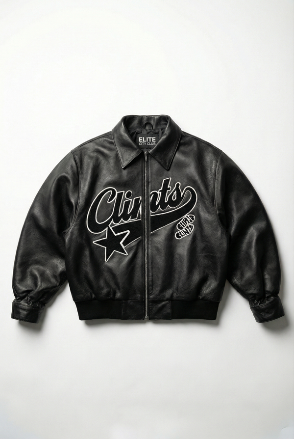 BERLIN – Y2K Embroidered PU Jacket – 909