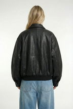 BERLIN – Y2K Embroidered PU Jacket – 909