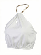 MILANO – Chain Halter Crop Top – 026